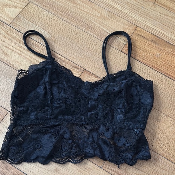 💜 No Name Black Lace Bralette Size XS - Picture 1 of 2